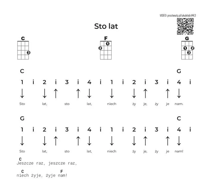 Jak zagrać na ukulele „Sto lat”? Proste akordy i rytm