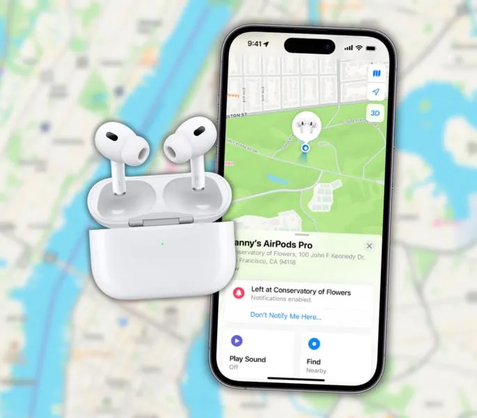 Tryb utracony dla AirPods